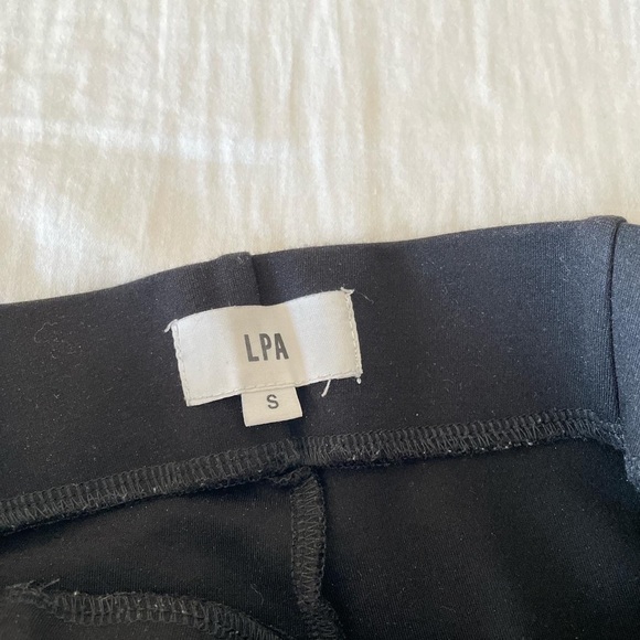 LPA City Slim Fit Biker Short Black S - Picture 2 of 4